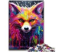 1000 Piece Jigsaw Puzzles for Teenagers Art Fox 1000 Piece Puzzle,Unique Birthday And Gifts for Age 14 Years Up (26x38cm)