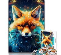 1000 Piece Jigsaw Puzzles for Teenagers Art Fox,Help The Brain Exercise Addictive Toys to Cultivate Patience Artists Collection,Fine Art (75x50cm)