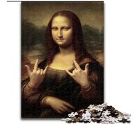 1000 Piece Jigsaw Puzzles for Teenagers Art Mona Lisa, Educational Games Home Decoration Suitable for Desktop Decoration (Size 50x75cm)