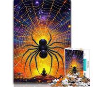 1000 Piece Jigsaw Puzzles for Teenagers Art Spider Puzzles,Learning Educational Toys Family Games Unique Birthday And Gifts (size 75x50cm)
