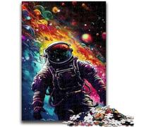 1000 Piece Jigsaw Puzzles for Teenagers Artistic Astronauts 1000 Pieces for Teenagers,learning Educational for Is Ideal As A Gift for The Whole Family (50x75cm)