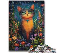 1000 Piece Jigsaw Puzzles for Teenagers Artistic Cat Oil Painting Adult Jigsaw,Quiz Game for Is Ideal As A Gift for The Whole Family (50x75cm)