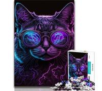 1000 Piece Jigsaw Puzzles for Teenagers Artistic Feline Funk 1000 Piece Jigsaw,Educational Stress Relief Toy Great Gifts And Toys (size 75x50cm)