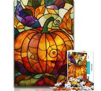1000 Piece Jigsaw Puzzles for Teenagers Artistic Pumpkin 1000 Pieces for Adults,Classic Educational Games Beautiful Decoration 75x50cm