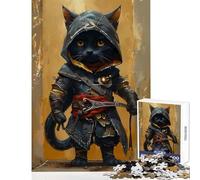 1000 Piece Jigsaw Puzzles for Teenagers Assassins Chibi Cat Educational Toy Great Gift Brain Teaser Game Artists Collection, Fine Art Size 50x75cm