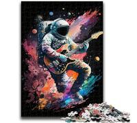1000 Piece Jigsaw Puzzles for Teenagers Astronaut Playing Guitar Educational Toys Unique Home Decor And Gifts for And Age 14 Years Up 50x75cm