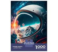 1000 Piece Jigsaw Puzzles for Teenagers Astronaut Reflection 12 Jigsaw for Adults Hands-on Game Pattern Assembly for Birthday, Chrismas 70x50cm/1000pcs