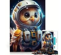 1000 Piece Jigsaw Puzzles for Teenagers Astronaut Space Eagle Clean Cut Art Creative Game Toy Relax Game Play Xmas Art Gift (50x75cm)