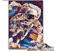 1000 Piece Jigsaw Puzzles for Teenagers Astronauts in Space, Learning Educational Toys Family Games Unique Birthday And Gifts (Size 50x75cm)