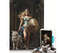 1000 Piece Jigsaw Puzzles for Teenagers Athena Goddess, Toy Wall Decor, Train Your Brain And Hands, Great Gift for Gaming 50x75cm