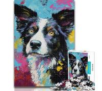 1000 Piece Jigsaw Puzzles for Teenagers Australian Shepherd Puzzles,Educational Games Home Decoration Birthday Present, Gifts, Wall Art 26x38cm