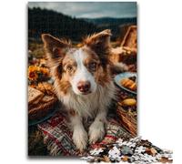 1000 Piece Jigsaw Puzzles for Teenagers Autumn Dog Teenager Jigsaw,Birthday Present, Gifts, Wall Art for Age 14 Years Up (26x38cm)