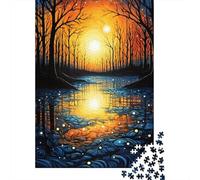 1000 Piece Jigsaw Puzzles for Teenagers Autumn Forest Reflections Jigsaw for Adults DIY Toys Pattern Assembly Help The Brain Exercise 52x38cm/1000pcs