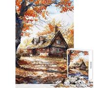 1000 Piece Jigsaw Puzzles for Teenagers Autumn Homestead Fun Games Staycation Kill Time Toy Wall Decor Unique Gifts for Birthday And Christmas (26X38cm)