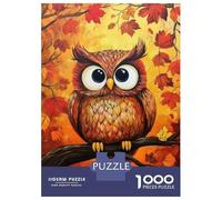 1000 Piece Jigsaw Puzzles for Teenagers Autumn Owl Painting Jigsaw for Adults Relax Games Hand Speed Race Deal As Gifts for The Whole Family 38x26cm/1000pcs