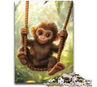 1000 Piece Jigsaw Puzzles for Teenagers Baby Monkey Adult Puzzles,Stress Reliever Difficult Challenge Unique Home Decor And Gifts (50x75cm)