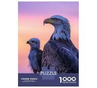 1000 Piece Jigsaw Puzzles for Teenagers Bald Eagle And Chick Jigsaw for Adults DIY Toys Pattern Assembly Help The Brain Exercise 52x38cm/1000pcs
