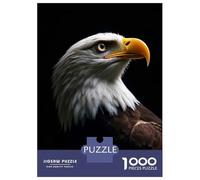1000 Piece Jigsaw Puzzles for Teenagers Bald Eagle Portrait Teenager Puzzles Relaxing Games Hand Speed Race Help The Brain Exercise 52x38cm/1000pcs