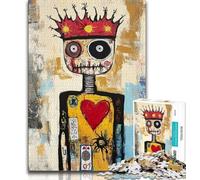 1000 Piece Jigsaw Puzzles for Teenagers Basquiat-style Puzzles for Teenagers,Decompressing Intellectual Educational Toy Birthday Gift (size 75x50cm)