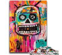 1000 Piece Jigsaw Puzzles for Teenagers Basquiat-style Robot Adult Puzzles,Challenging Game Toys Wall Decoration Unique Birthday And Xmas Gifts (50x75cm)