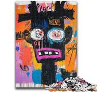 1000 Piece Jigsaw Puzzles for Teenagers Basquiat-style Skull for And 14 Years And over Educational Challenge Fun Activities at Home, Birthday Gifts, Travel Gifts 50x75cm