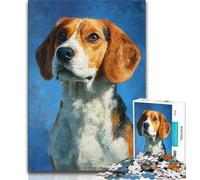 1000 Piece Jigsaw Puzzles for Teenagers Beagle,Family Entertainment Toys Is Ideal As A Gift for The Whole Family (38x26cm)