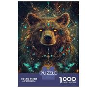 1000 Piece Jigsaw Puzzles for Teenagers Bear Cosmic Vision Puzzle for Adults Relax Games Perfect Decoration Deal As Gifts for The Whole Family 52x38cm/1000pcs