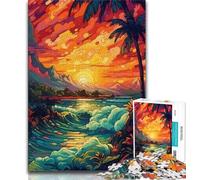 1000 Piece Jigsaw Puzzles for Teenagers Beautiful Beach Teenager Puzzles,Toys Educational Games Stress Relieving Unique Birthday And Gifts (size 75x50cm)