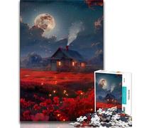 1000 Piece Jigsaw Puzzles for Teenagers Beautiful Field Teenager Puzzles,Toys Educational Games Stress Relieving Unique Birthday And Gifts (size 38x26cm)