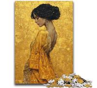 1000 Piece Jigsaw Puzzles for Teenagers Beautiful Golden Girl Adult Puzzles,Challenging Game Toys Wall Decoration Unique Birthday And Xmas Gifts (50x75cm)