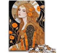 1000 Piece Jigsaw Puzzles for Teenagers Beautiful Golden Girl Educational Toys Unique Home Decor And Gifts for And Age 14 Years Up 50x75cm