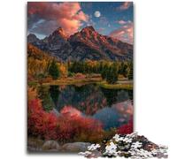 1000 Piece Jigsaw Puzzles for Teenagers Beautiful Mountain River 1000 Piece Puzzle,Educational Family Game Suitable for Desktop Decoration (75x50cm)