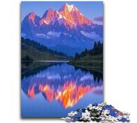 1000 Piece Jigsaw Puzzles for Teenagers Beautiful Mountains And Lakes Puzzles,Decompressing Intellectual Educational Toy Perfect Decoration (50x75cm)