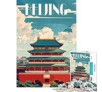 1000 Piece Jigsaw Puzzles for Teenagers Beijing Splendor Help The Brain Exercise Difficult Hard Relaxing Games Suitable for Ages 14 And Up (38X52CM)