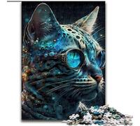 1000 Piece Jigsaw Puzzles for Teenagers Bengal Cat, Educational Toys for Is Ideal As A Gift for The Whole Family for And 14 Years Old (Size 50x75cm)
