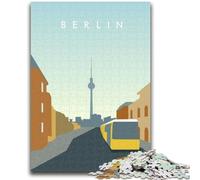 1000 Piece Jigsaw Puzzles for Teenagers Berlin Toys Educational Games Stress Relieving Parent-child Interaction for Ages 14+ (size 50x75cm)