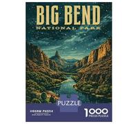1000 Piece Jigsaw Puzzles for Teenagers Big Bend National Park Vintage Puzzle for Adults Relax Games Perfect Decoration Deal As Gifts for The Whole Family 70x50cm/1000pcs