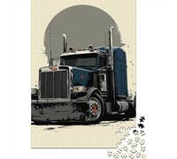 1000 Piece Jigsaw Puzzles for Teenagers Big Rig Truck Illustration -1 Puzzle for Adults Hands-on Game Wall Decoration Unique Birthday And Gifts 52x38cm/1000pcs