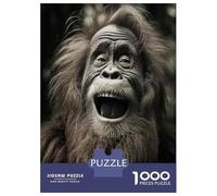 1000 Piece Jigsaw Puzzles for Teenagers Bigfoot Sasquatch Statue Puzzle for Adults Brain Teaser Game Birthday Present Help The Brain Exercise 38x26cm/1000pcs