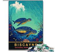 1000 Piece Jigsaw Puzzles for Teenagers Biscayne Sea Turtles Decompressing Intellectual Educational Toy Secret Santa Gifts (38x26cm) 1000pcs
