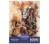 1000 Piece Jigsaw Puzzles for Teenagers Bison Splatter Puzzle for Adults Relax Games Perfect Decoration Deal As Gifts for The Whole Family 52x38cm/1000pcs