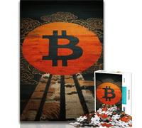 1000 Piece Jigsaw Puzzles for Teenagers Bitcoin Adult Jigsaw,Fun Activity for Home, Rainy Days Toys, Birthday Gifts 38x26cm