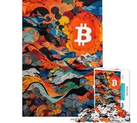 1000 Piece Jigsaw Puzzles for Teenagers Bitcoin Dreamscape Jigsaw Puzzle Fun Games Perfect Decoration Deal As Gifts for The Whole Family (Size 38x52cm)
