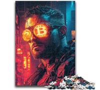 1000 Piece Jigsaw Puzzles for Teenagers Bitcoin Logo Brain Teaser Game Wall Decoration Unique Birthday And Xmas Gifts 38x26cm