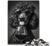 1000 Piece Jigsaw Puzzles for Teenagers Black Poodle Jigsaw,Toys Educational Games Stress Relieving Unique Birthday And Gifts (75x50cm)