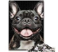 1000 Piece Jigsaw Puzzles for Teenagers Black Pug Suitable for Ages 14 And Up Intellectual Toy Game Educational Game for Birthday And Christmas 26x38cm