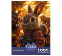 1000 Piece Jigsaw Puzzles for Teenagers Brave Bunny Firefighter Puzzles for Adults Anti-Stress Toys Analysis And Logic Unique Birthday And Gifts 70x50cm/1000pcs