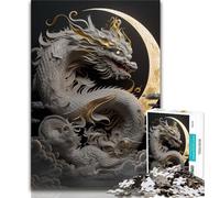 1000 Piece Jigsaw Puzzles for Teenagers Brave Dragon 1000 Piece Jigsaw,Educational Stress Relief Toy Great Gifts And Toys (size 75x50cm)