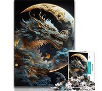 1000 Piece Jigsaw Puzzles for Teenagers Brave Dragon 1000 Pieces for Teenagers,learning Educational for Is Ideal As A Gift for The Whole Family 75x50cm