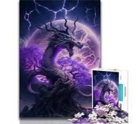 1000 Piece Jigsaw Puzzles for Teenagers Brave Dragon Adult Jigsaw,Quiz Game Wall Decoration Unique Birthday And Xmas Gifts (size 75x50cm)
